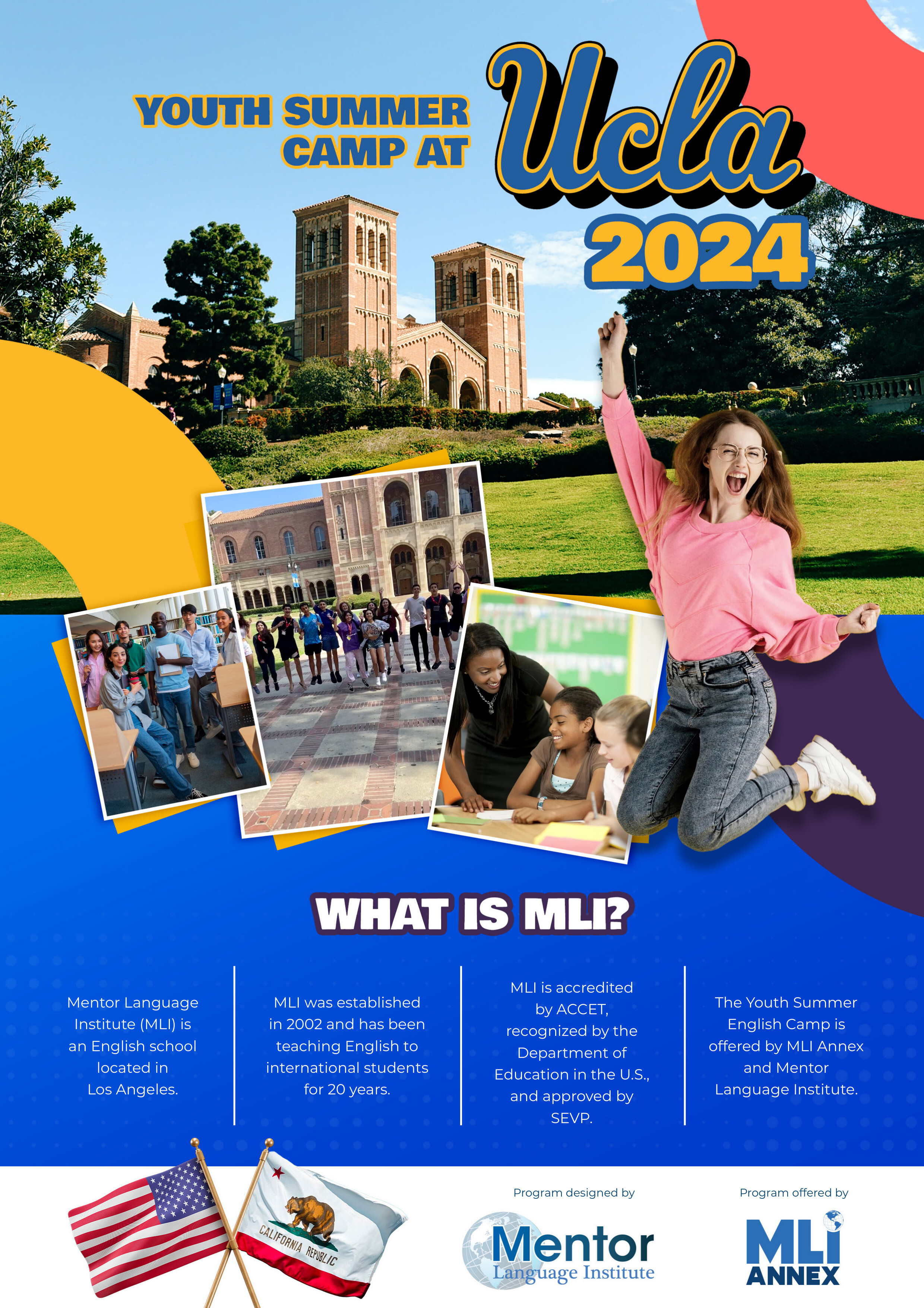 UCLA Summer Camp for International students Mentor Language Institute
