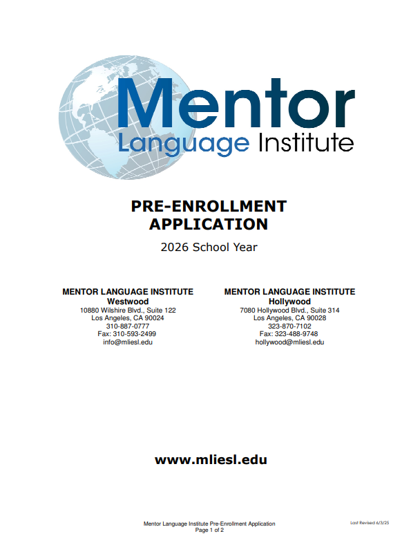 2026 Pre-Enrollment Agreement Form